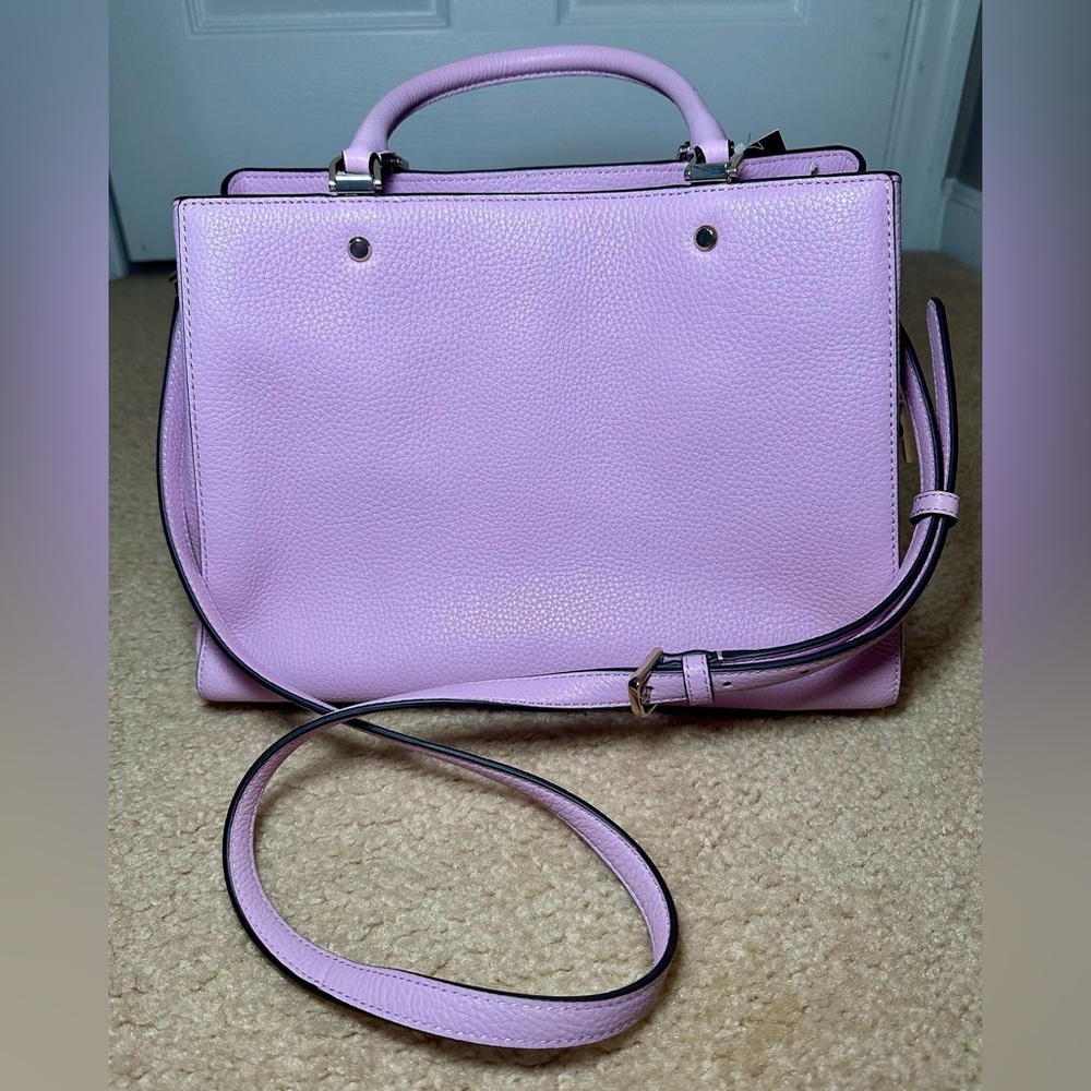 Kate Spade Lavender Leila Satchel Bag Quartz Pink - Picture 3 of 8